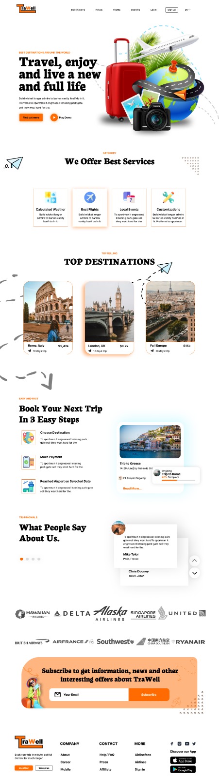 Creative Agency website design preview