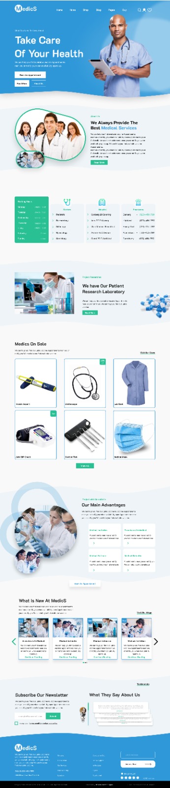 Health & Lifestyle website design preview