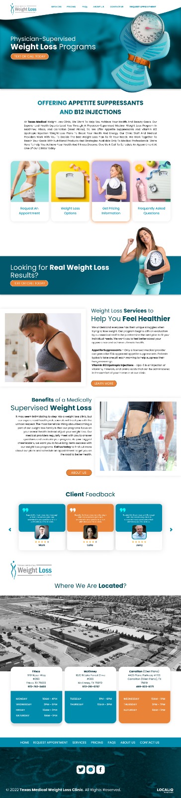 Healthcare & Wellness website design preview