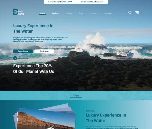 Ocean & Marine website design preview