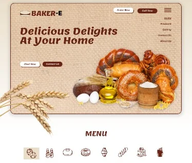 Food & Restaurant website design preview