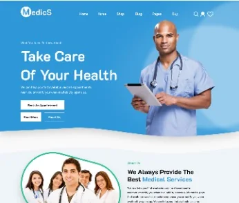 Health & Lifestyle website design preview