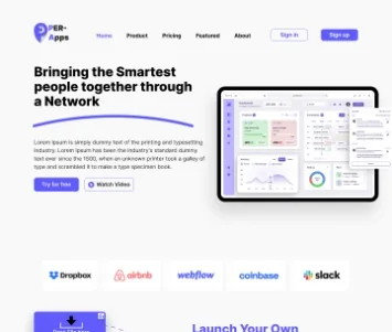 SaaS Platform website design preview