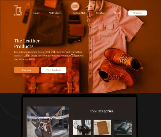 Furniture & Interiors website design preview